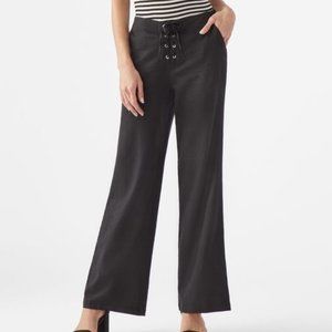 JUSTFAB Lace-Up Linen Trousers